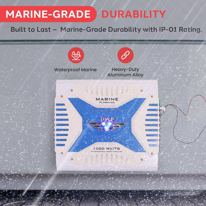 Marine Amplifier 1000W Waterproof 4-Channel MOSFET Power Supply