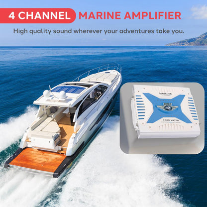 4-Ch. Elite Bluetooth Marine Amplifier