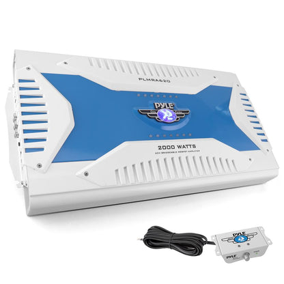 6-Channel Marine Amplifier, Waterproof, 2000W, MOSFET Power Supply