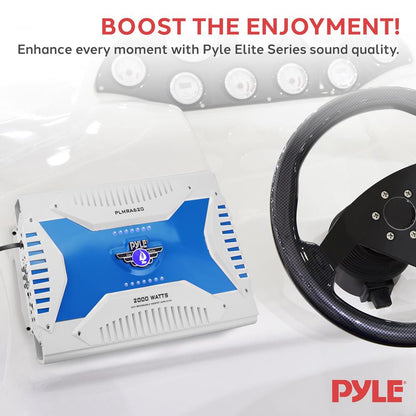 6-Channel Marine Amplifier, Waterproof, 2000W, MOSFET Power Supply