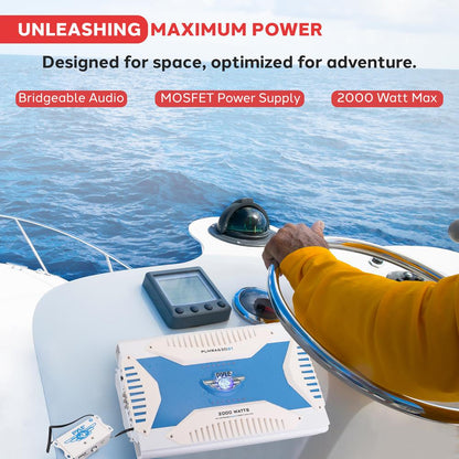 Waterproof Bluetooth Marine Amplifier 2000W 6-Channel MOSFET