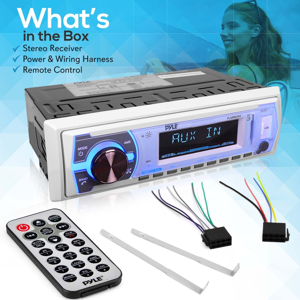 product image number 7 for Pyle Marine Bluetooth Cd/Mp3 Radio Receiver
