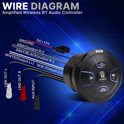 Amplified Wireless Bt Audio Controller