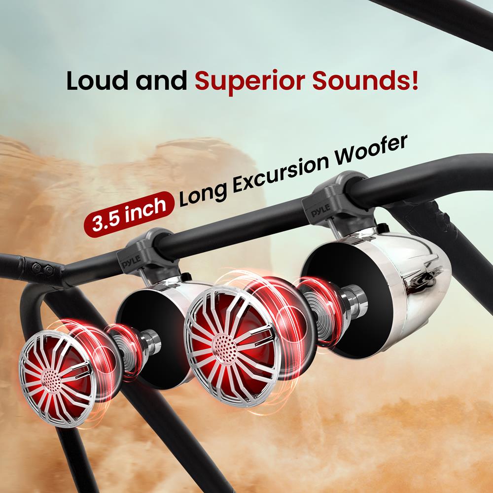 Marine Utv Off-Road Bluetooth Speaker - Thumbnail 5