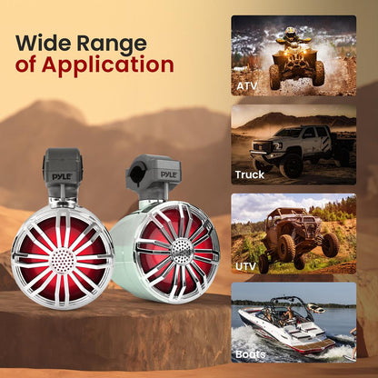 product image number 7 for Pyle Marine Utv Off-Road Bluetooth Speaker