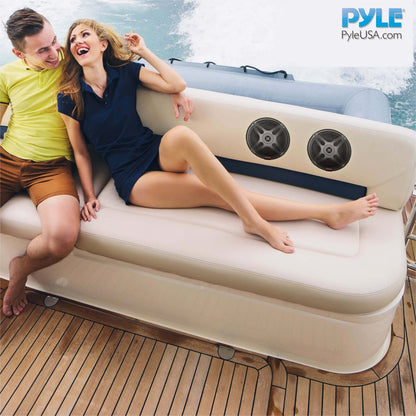 6.5" Bluetooth Marine Speakers, 600W Waterproof, 2-Way Coaxial System