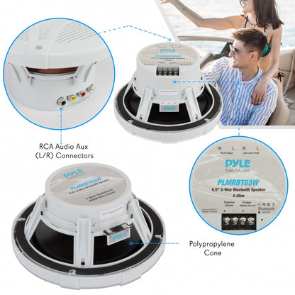 6.5’’ Bluetooth Marine Speakers