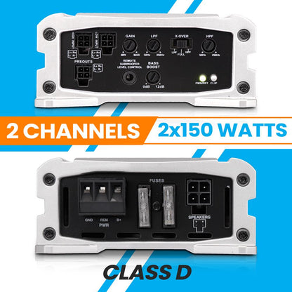 2-Channel Weather-Resistant Audio Amplif