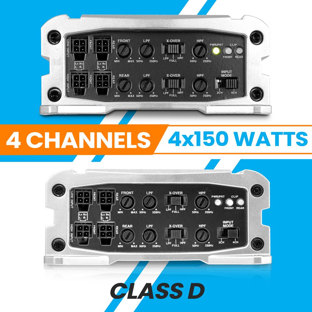 product image number 3 for Pyle 4-Channel Weather-Resistant Audio Amplif