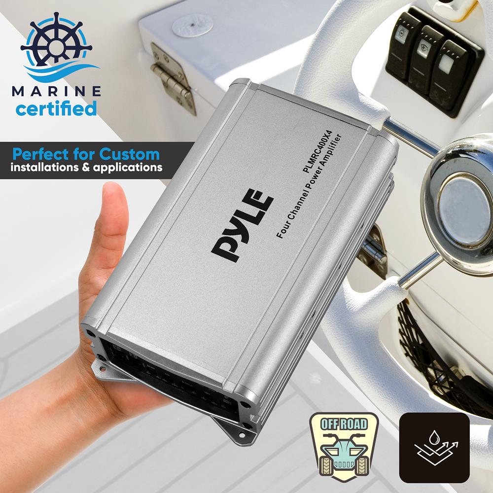 product image number 5 for Pyle 4-Channel Weather-Resistant Audio Amplif