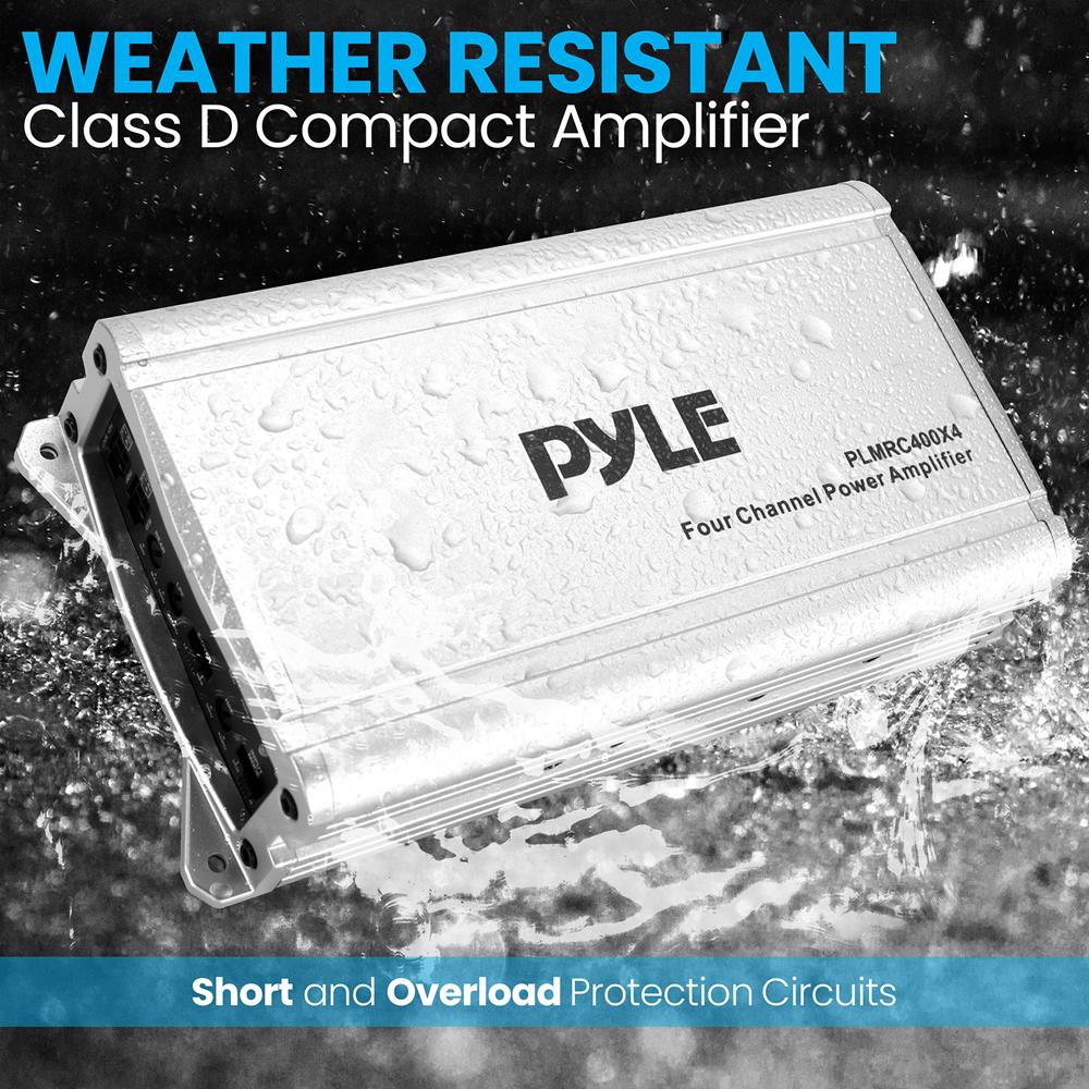 product image number 7 for Pyle 4-Channel Weather-Resistant Audio Amplif