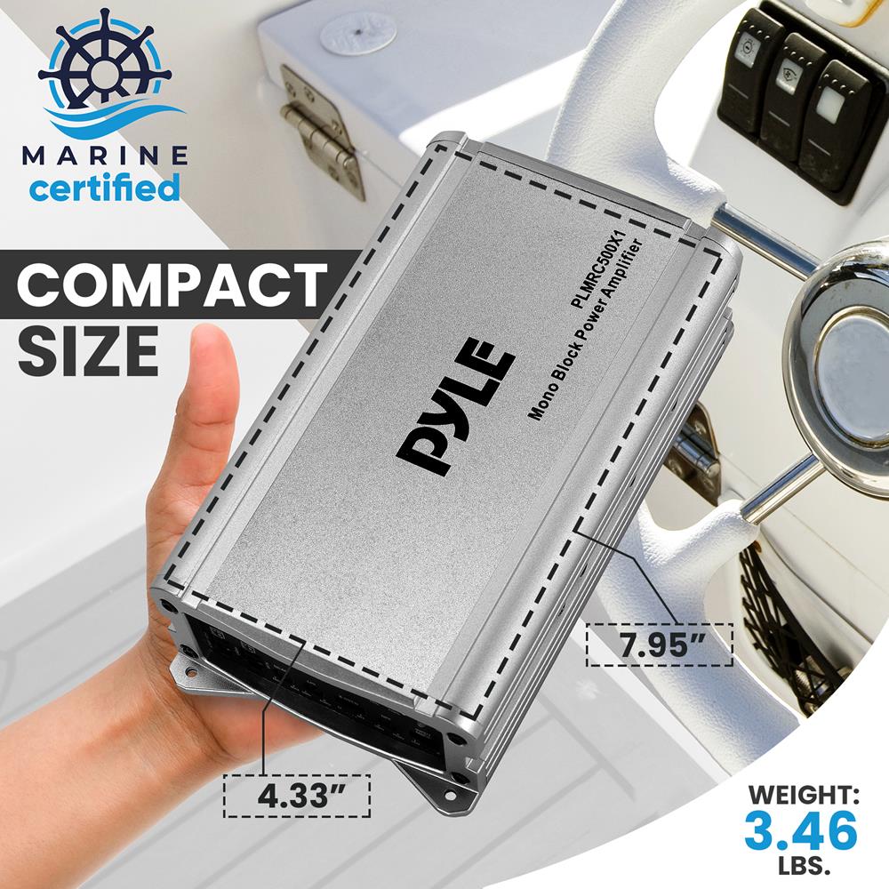 product image number 4 for Pyle Mono-Block Weather Resistant Audio Ampli