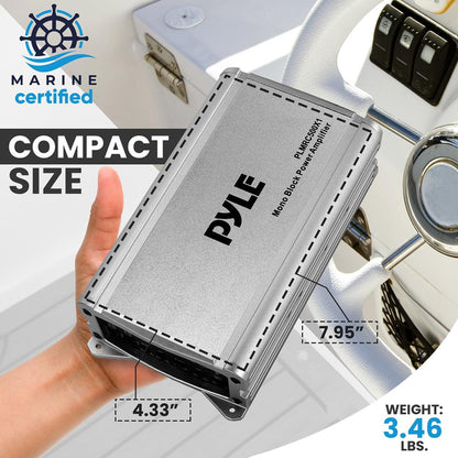 product image number 4 for Pyle Mono-Block Weather Resistant Audio Ampli