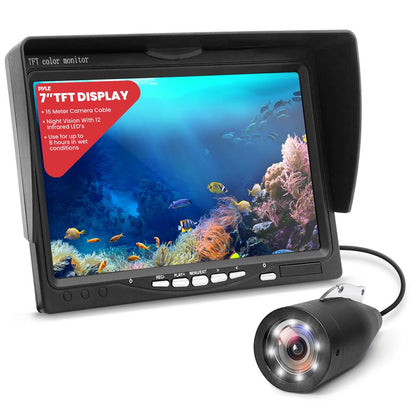 Underwater Fishing Camera, HD Lens, 7" LCD, Infrared Night Vision, Waterproof