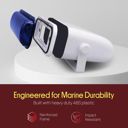 Marine Stereo Cover Water Resistant Neoprene Gasket White