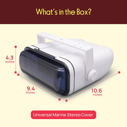 Marine Stereo Cover Water Resistant Neoprene Gasket White