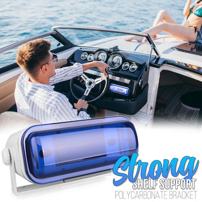 Marine Stereo Cover Water Resistant Neoprene Gasket White