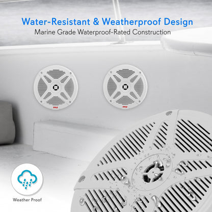 product image number 3 for Pyle 6.5’’ Waterproof Rated Marine Speakers