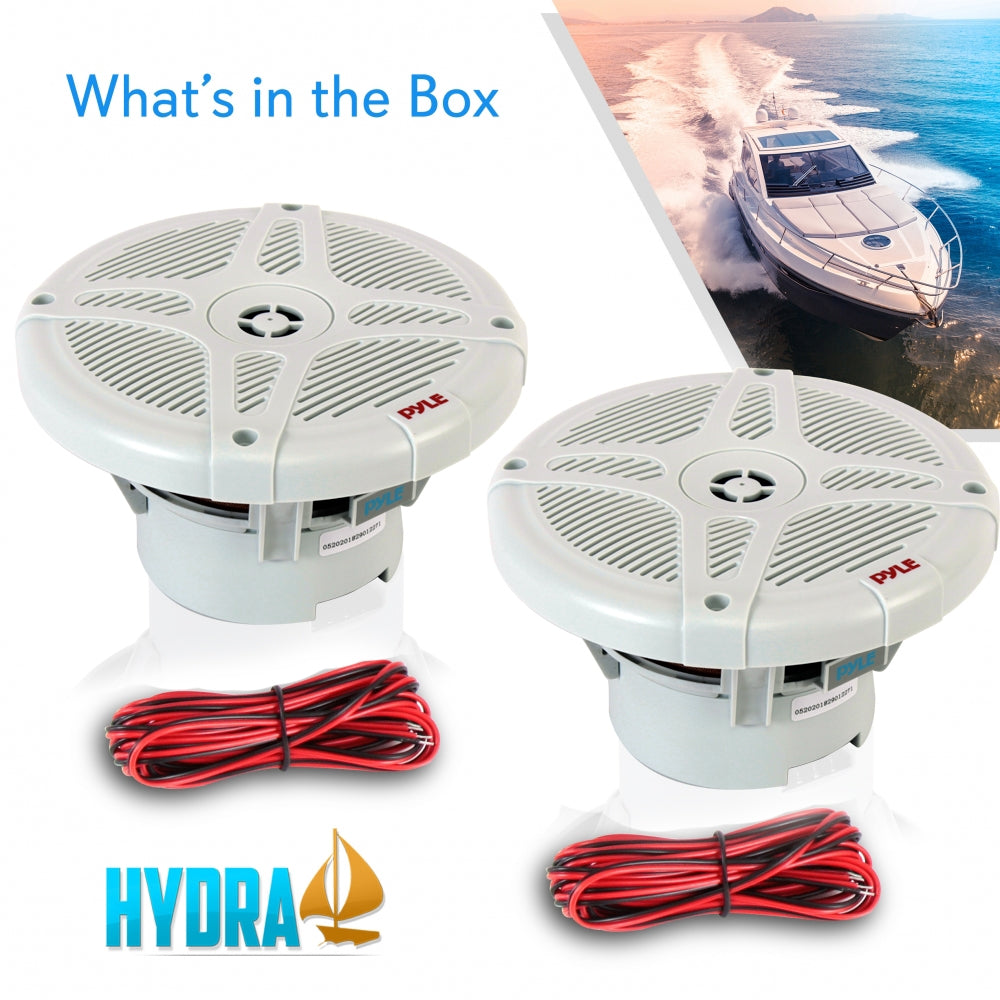 6.5" Marine Speakers, Waterproof, Wireless RF Streaming - Thumbnail 2