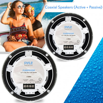 product image number 6 for Pyle 6.5’’ Water-Resistant Rated Marine Speak