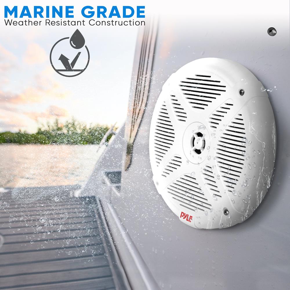 6.5" Waterproof Marine Speakers w/ Wireless BT Control - Thumbnail 2