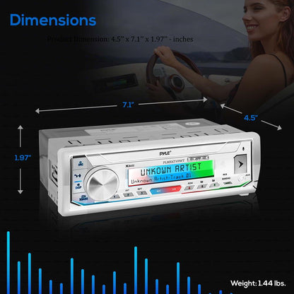 product image number 8 for Pyle Marine Bluetooth Cd/Mp3 Radio Receiver &
