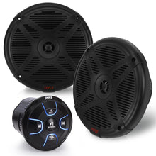 6.5" Marine Speakers Kit Waterproof Bluetooth Control 600W White