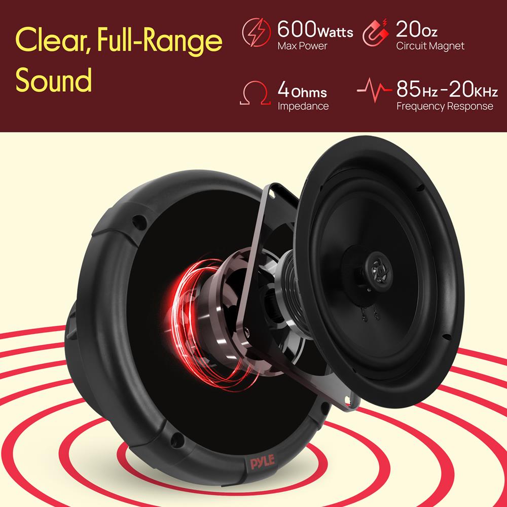 Pyle PLMRKT8 Marine Speaker - Thumbnail 2