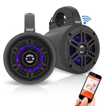 Waterproof Marine Speakers 300W Bluetooth LED Lights White