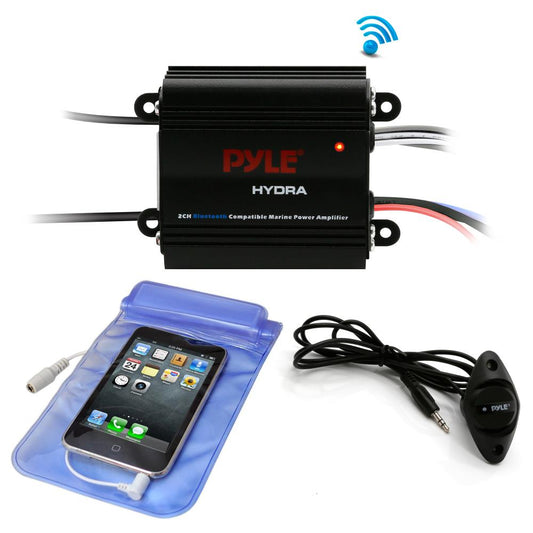 Marine Amplifier 200W Bluetooth Waterproof Compact Design