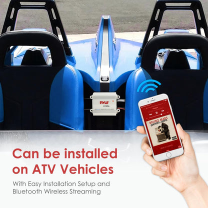 Marine Amplifier 200W Bluetooth Waterproof Compact Audio System