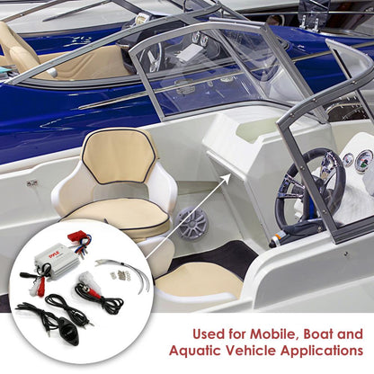 Marine Amplifier 200W Bluetooth Waterproof Compact Audio System