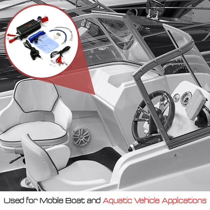 Waterproof 4-Channel Bluetooth Marine Amplifier Kit