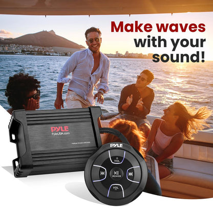 Waterproof Bluetooth Marine Amplifier 600W Weatherproof 2-Channel