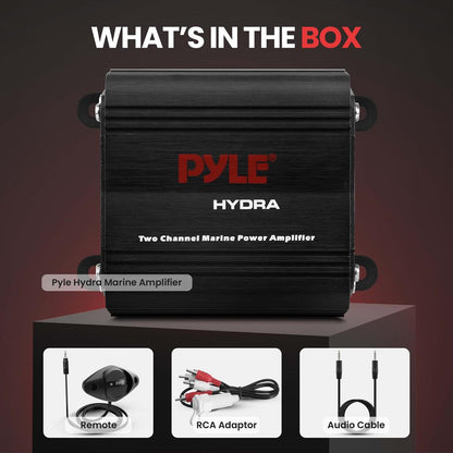 product image number 2 for Pyle 2-Ch. Waterproof Rated Marine Amplifier