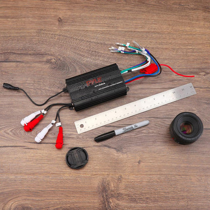 800W 4-Channel Marine Amplifier Waterproof RCA Input Volume Control