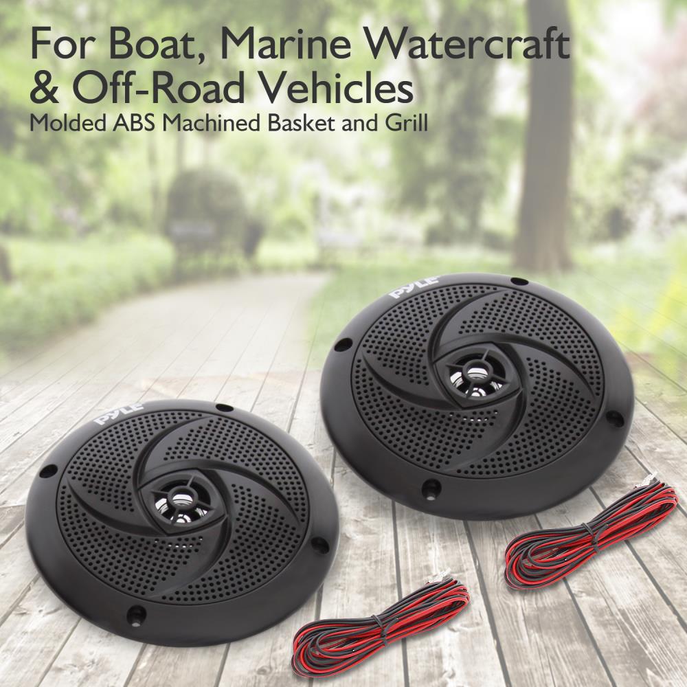 product image number 2 for Pyle 4'' Low-Profile Marine Grade Speakers