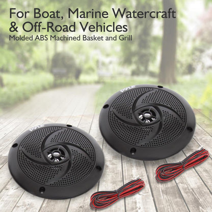 product image number 2 for Pyle 4'' Low-Profile Marine Grade Speakers