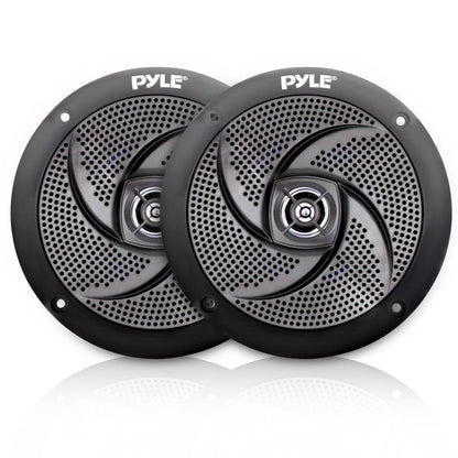5.25" 180W Waterproof Marine Speakers, Low-Profile Slim Style (2 Pack)