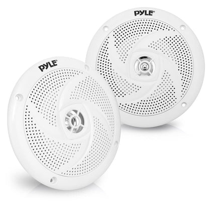 Marine Speakers 180W Waterproof 5.25" Low-Profile White