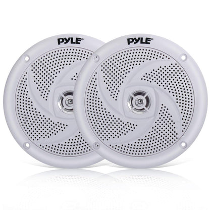 Marine Speakers 180W Waterproof 5.25" Low-Profile White