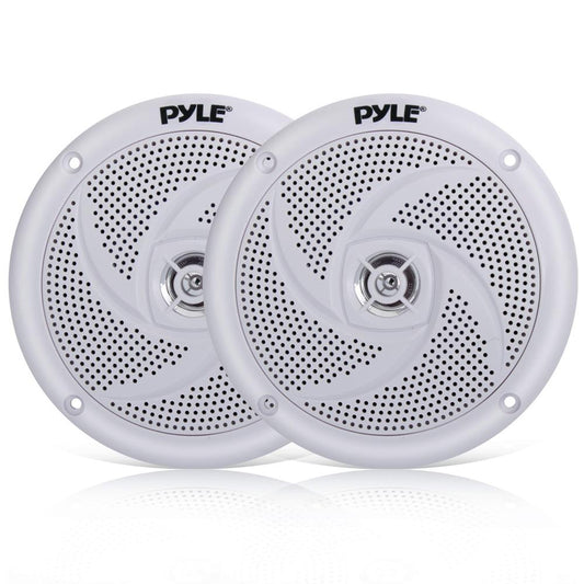 Marine Speakers 180W Waterproof 5.25" Low-Profile White