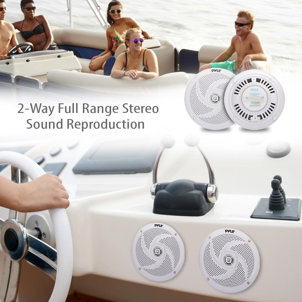 product image number 6 for Pyle 6.5 Inch Low-Profile Marine Speakers