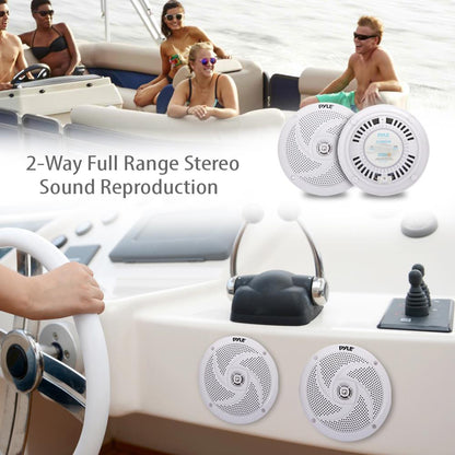 product image number 6 for Pyle 6.5 Inch Low-Profile Marine Speakers