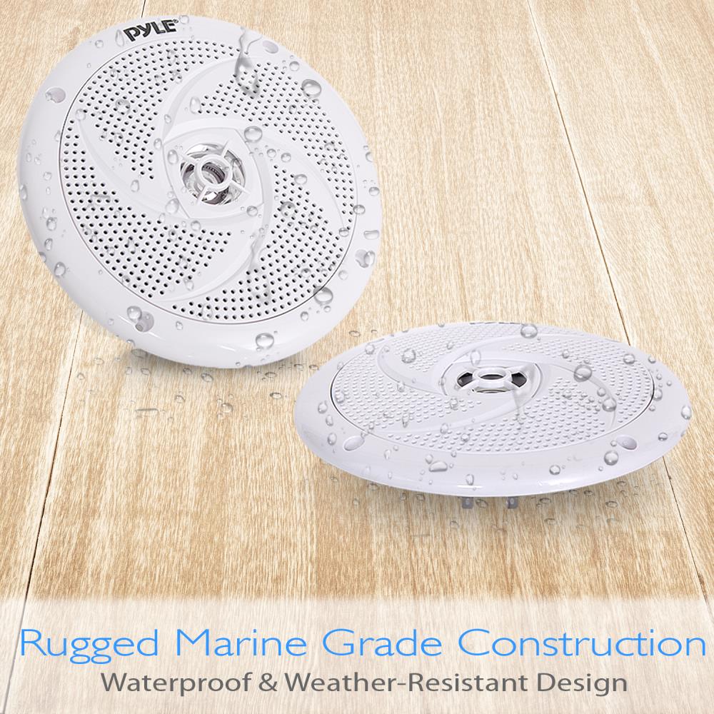 product image number 3 for Pyle 6.5 Inch Low-Profile Marine Speakers