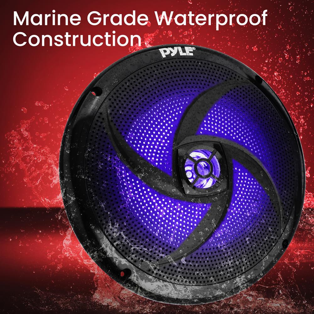 product image number 4 for Pyle 8'' Marine Component Speakers