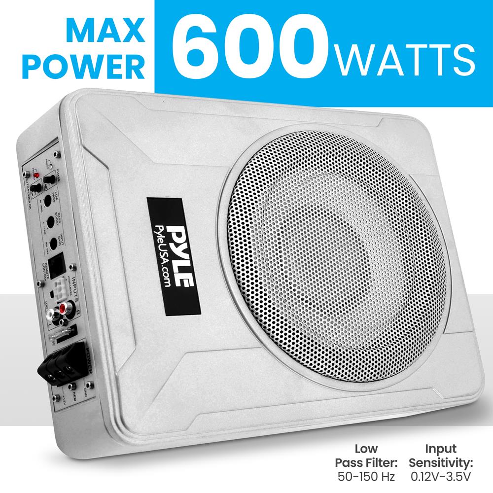 product image number 6 for Pyle Marine Grade Slim Active Subwoofer