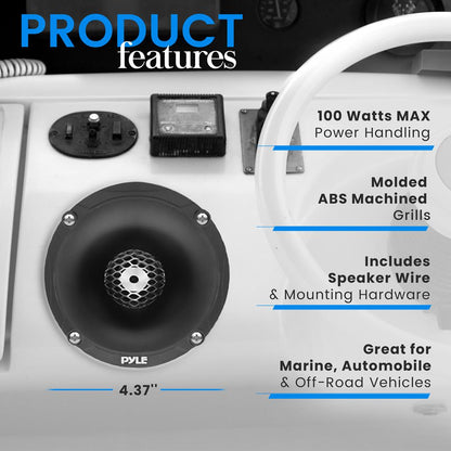 product image number 6 for Pyle Marine Tweeter Speaker System