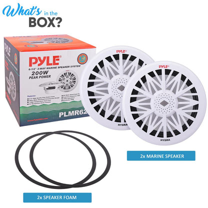 10" Marine Subwoofer 500W Waterproof Polypropylene Cone White