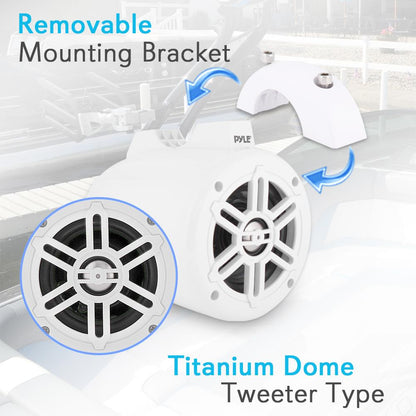 product image number 2 for Pyle 4‚Äù Waterproof Rated Tower Speakers